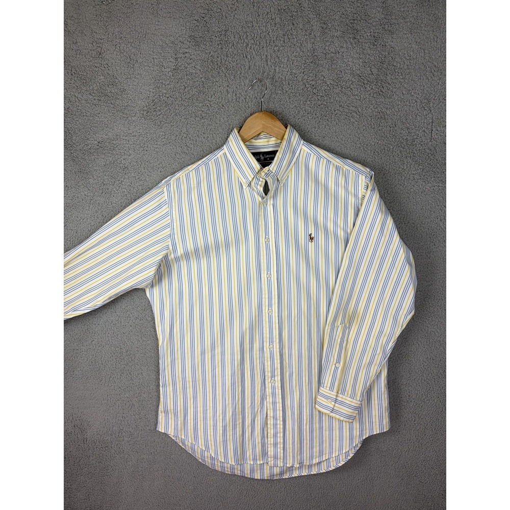 Ralph Lauren Shirt Mens 15.5 32/33 Multicolor Stripe Yarmouth Cotton Long Sleeve